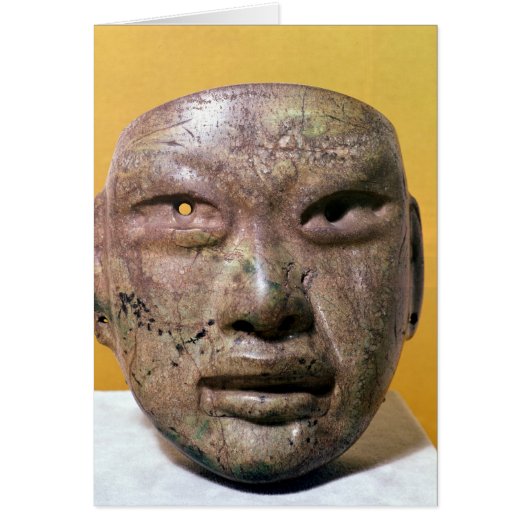 Funerary mask, Olmec, from Mexico Cards (Front)