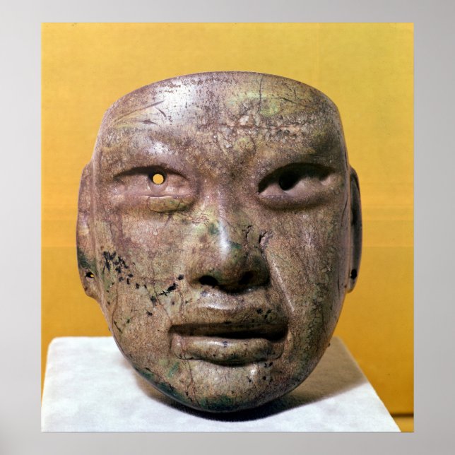 Funerary mask, Olmec, from Mexico Poster (Front)