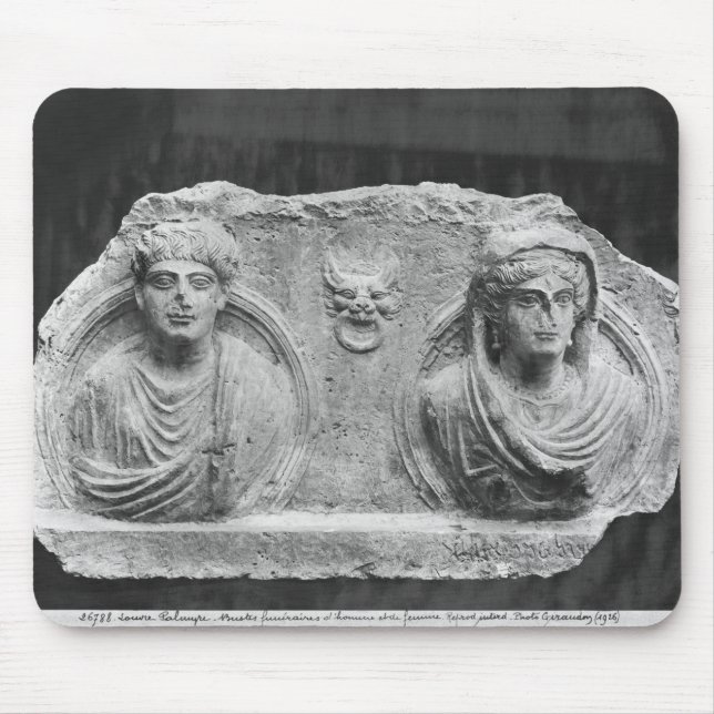 Funerary relief of a couple, from Palmyra, Syria Mouse Pad (Front)