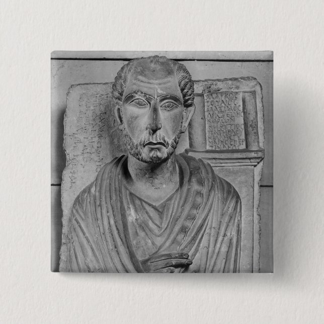 Funerary relief of Marcus J. Aristides Button (Front)