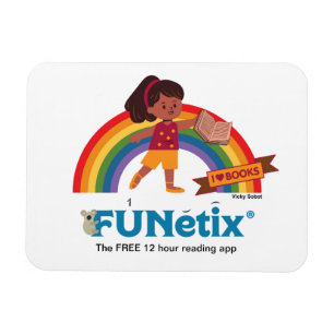FUNetix 12 hour reading app Rainbow magnet