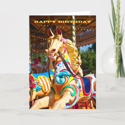 Funfair Birthday Card