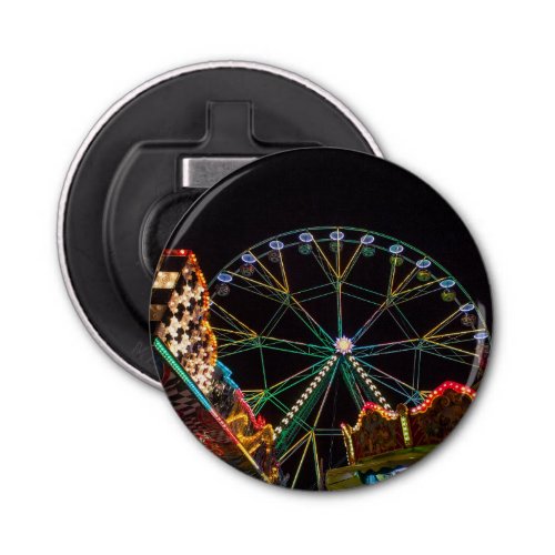 Funfair Ferris Wheel at Night Bottle Opener