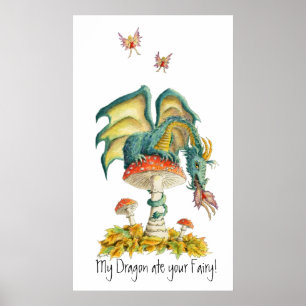 Fungi Dragon Poster