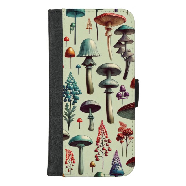 Fungi Forest iPhone Wallet Case (Front)