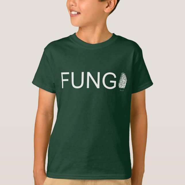 fungi (fun guy) joke pun silly mushroom fungus T-Shirt (Front)