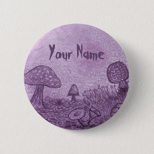 Fungi Meadow Name Button