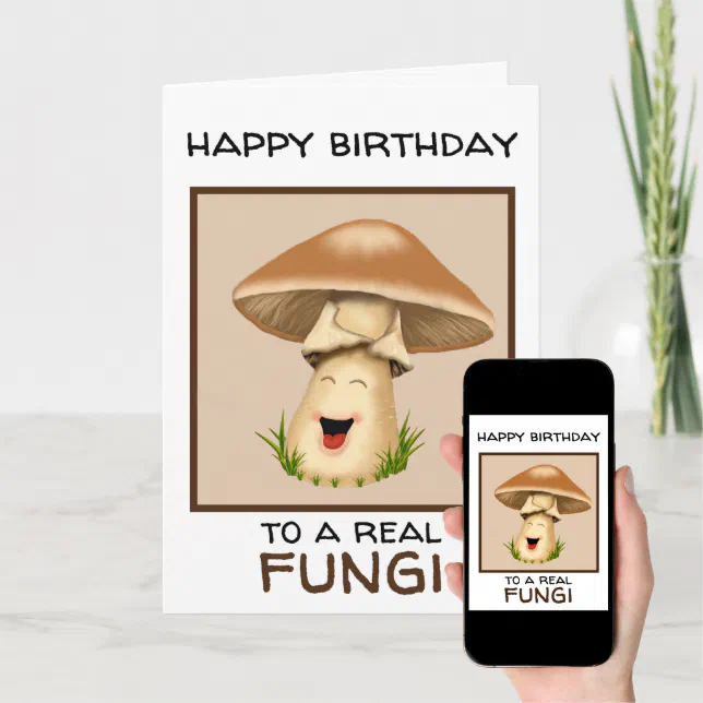 Fungi Mushroom Birthday Card Zazzle 8042