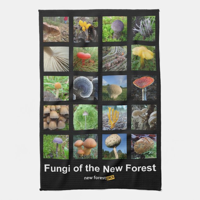 Fungi of the New Forest teatowel Towel (Vertical)