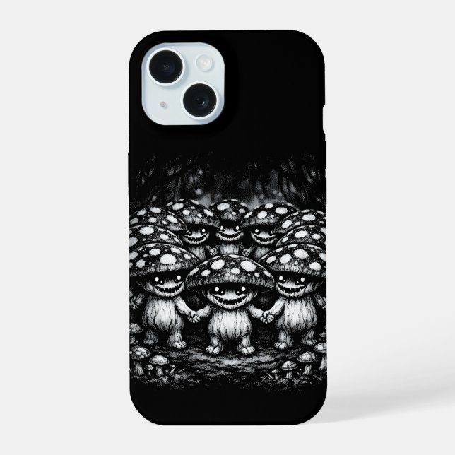 Fungus Folk •  Forest Creatures by BurnsInHell Iphone Case (Back)