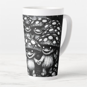 Fungus Folk • Forest Creatures by BurnsInHell Latte Mug