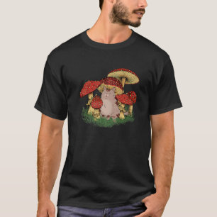 Fungus Magic Psilocybin Mushrooms Cat Hippie T-Shirt