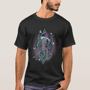 Fungus Magic Psilocybin Mushrooms Octopus Graphic T-Shirt