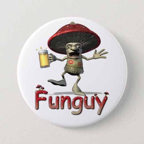 Funguy Mushroom Button