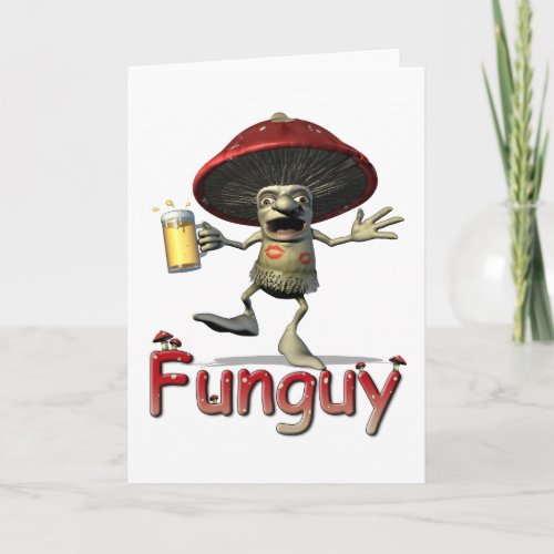 Funguy Mushroom Greeting Card