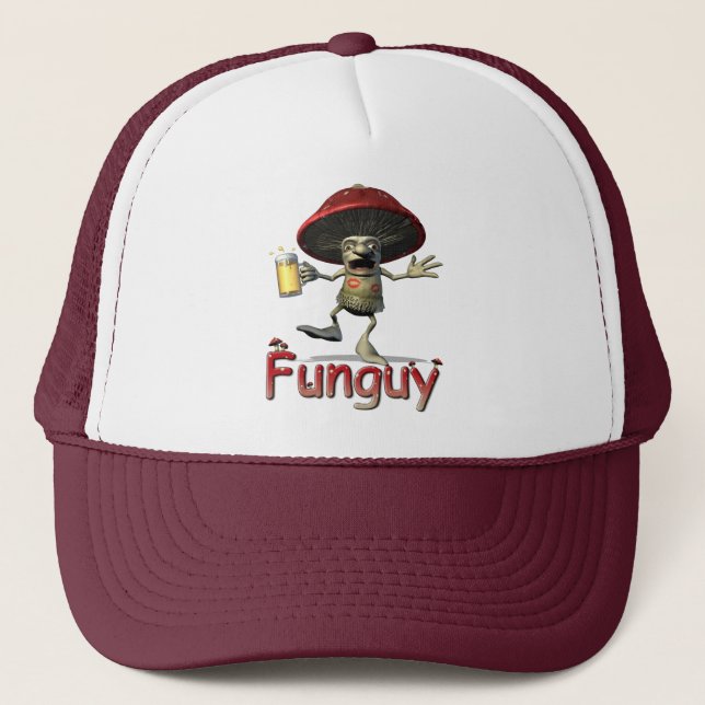 Funguy Mushroom Trucker Hat (Front)