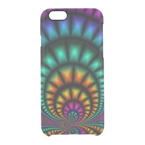 Funhouse Fractals iPhone 6 Clearly Deflector Case