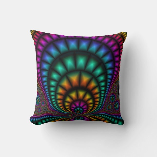 Funhouse Throw Pillow (Front)