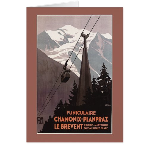 Funiculaire Le Brevent Cable Car Poster