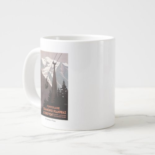 Funiculaire Le Brevent Cable Car Poster Giant Coffee Mug
