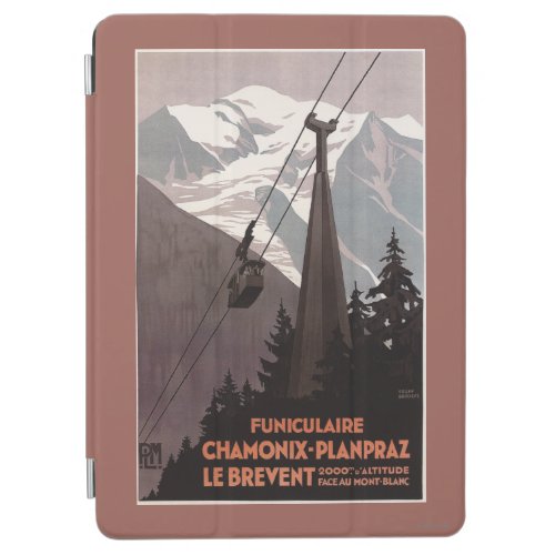 Funiculaire Le Brevent Cable Car Poster iPad Air Cover