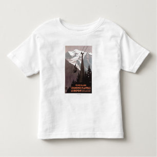 Funiculaire Le Brevent Cable Car Poster Toddler T-shirt