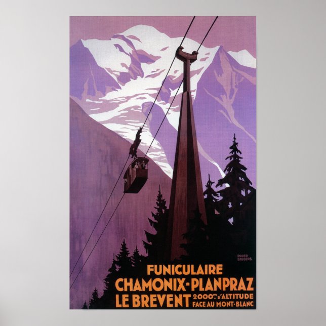 Funicular Railway to Brevent Mt. Poster (Front)