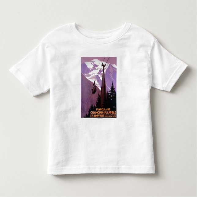 Funicular Railway to Brevent Mt. Toddler T-shirt (Front)