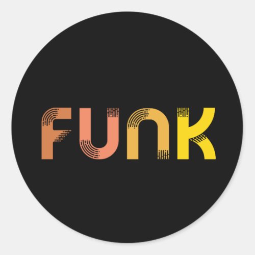 Funk Classic Round Sticker