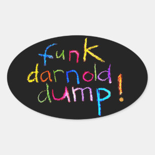 "funk darnold dump!" chalk design Sticker