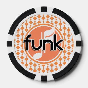 Funk Music Poker Chips by MusicPlanet at Zazzle