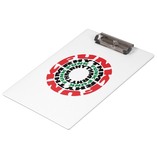 Funk Rhythm Funk Funk Rhythm Clipboard (Angled)