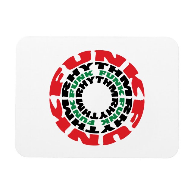 Funk Rhythm Funk Funk Rhythm Magnet (Horizontal)