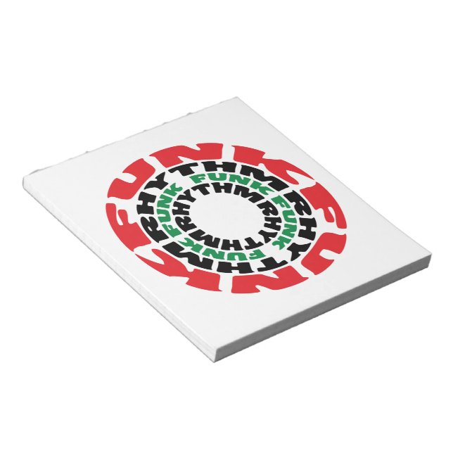 Funk Rhythm Funk Funk Rhythm Notepad (Angled)