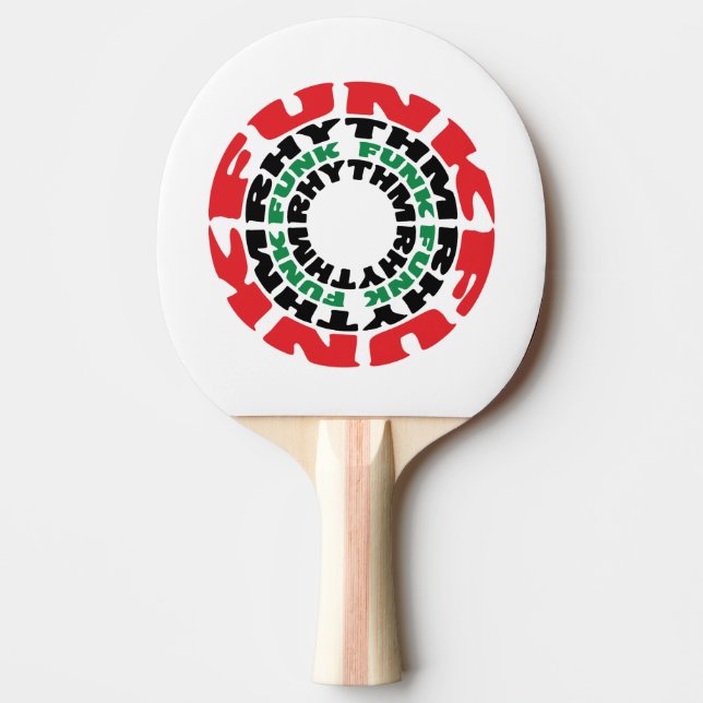 Funk Rhythm Funk Funk Rhythm Ping-Pong Paddle (Front)