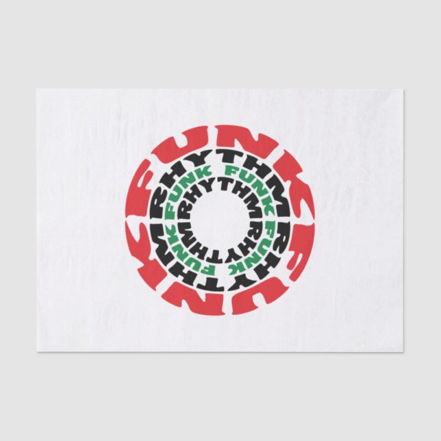 Funk Rhythm Funk Funk Rhythm Tissue Paper (Front)