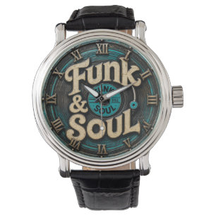 Funk & Soul Vinyl Record Vintage Retro Music Decor Watch