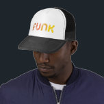 Funk Trucker Hat<br><div class="desc">Funk: a retro typographic design, reminiscent of the 70's, perfect for all the soul music lovers.</div>
