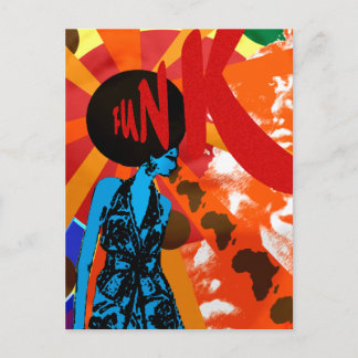 Funkart Funk retro vintage poster style gifts Postcard