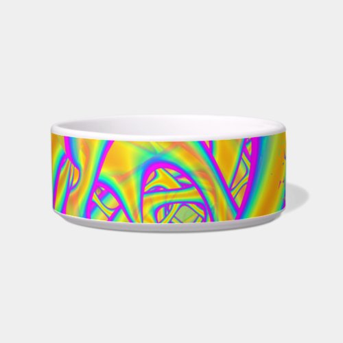 Funkidelic Dichroic Fused Glass Fractal Bowl