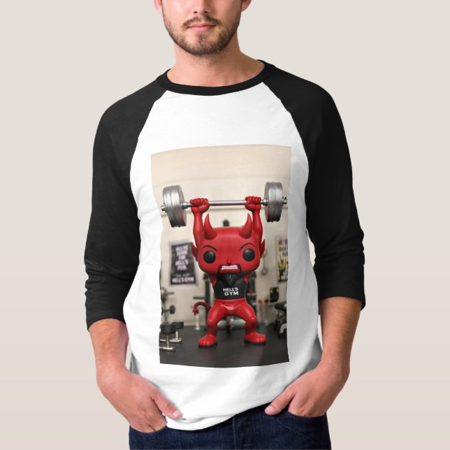 Funko Pop! Hell’s Gym Devil – Pumping Iron Edition T-Shirt (Front)