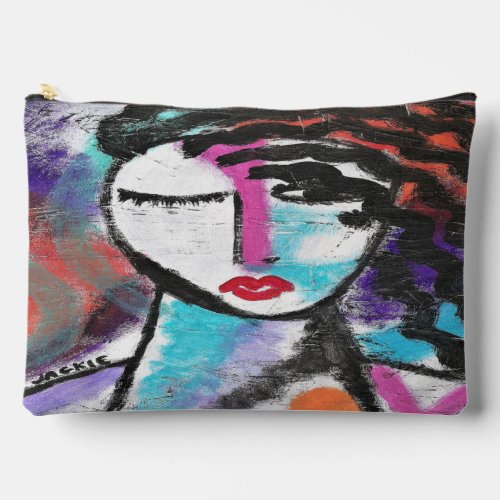 Funky Abstract Art Accessory Pouch