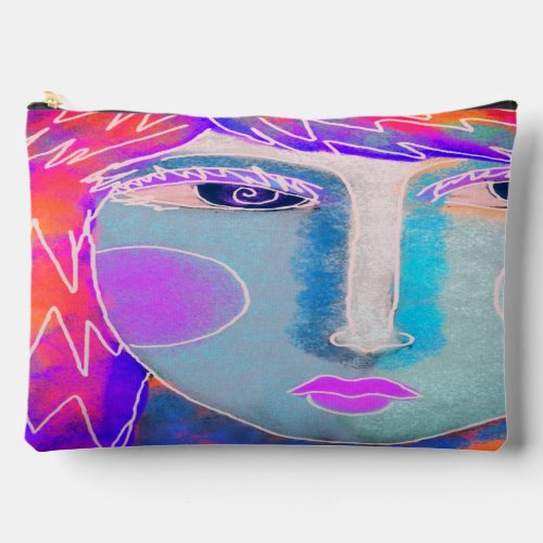 Funky Abstract Art Accessory Pouch