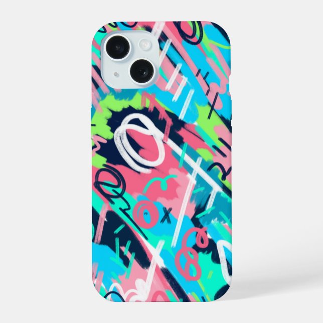 Funky Abstract Art  Iphone Case (Back)