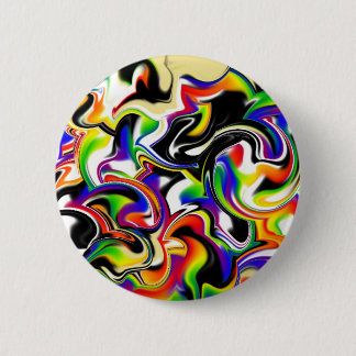 Funky abstract art magnet button