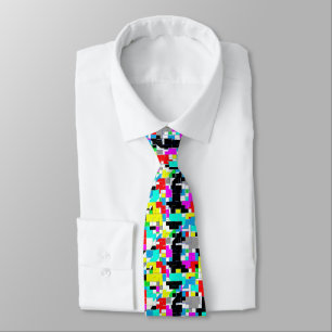 Funky Abstract Art Pattern Tie
