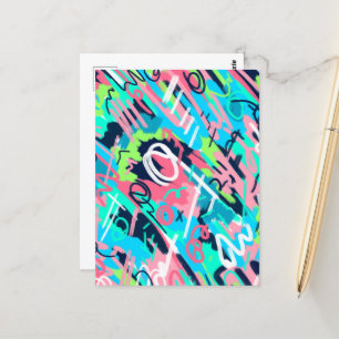 Funky Abstract Art  Postcard