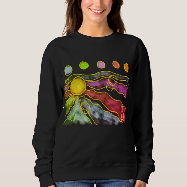 Funky Abstract Art to Wear Sweatshirt (Front)