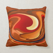 burnt red throw pillows