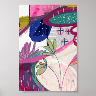 Funky Abstract by Amy Moen Poster